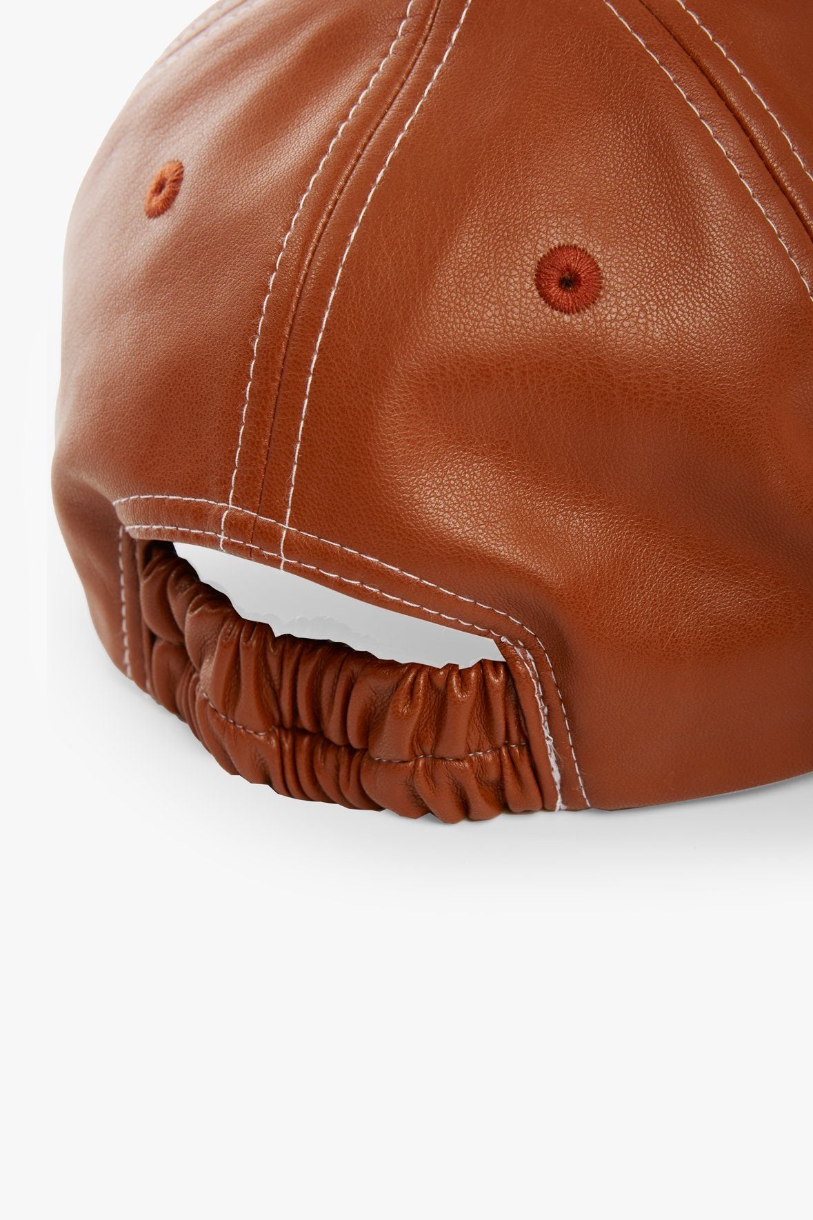 Image SEASIDE HAT | WHISKEY VEGAN LEATHER 5 of 7 and Clicking this image will trigger a zoom pop-up