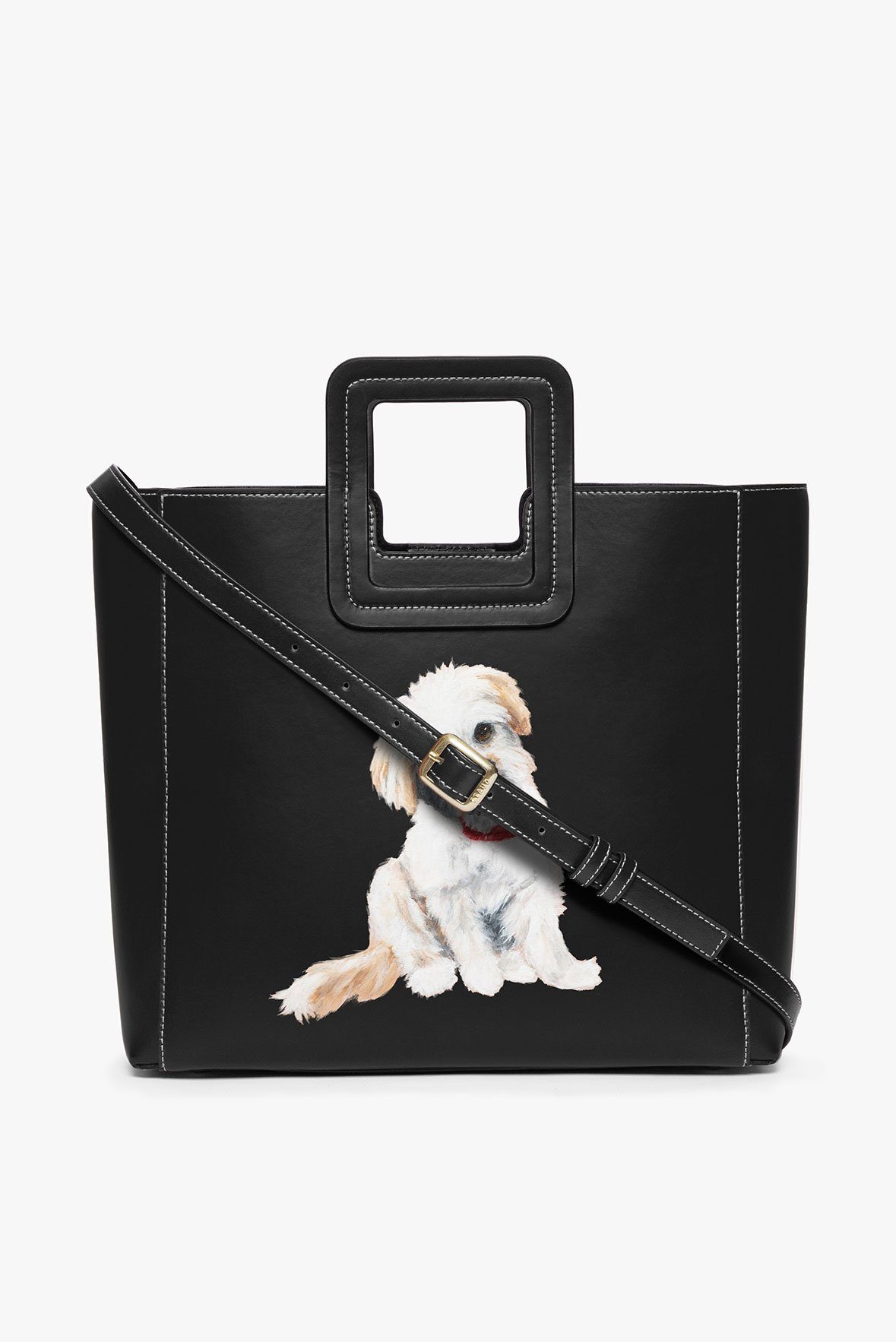 Image CUSTOM SHIRLEY LEATHER BAG | BLACK 4 of 10 and Clicking this image will trigger a zoom pop-up