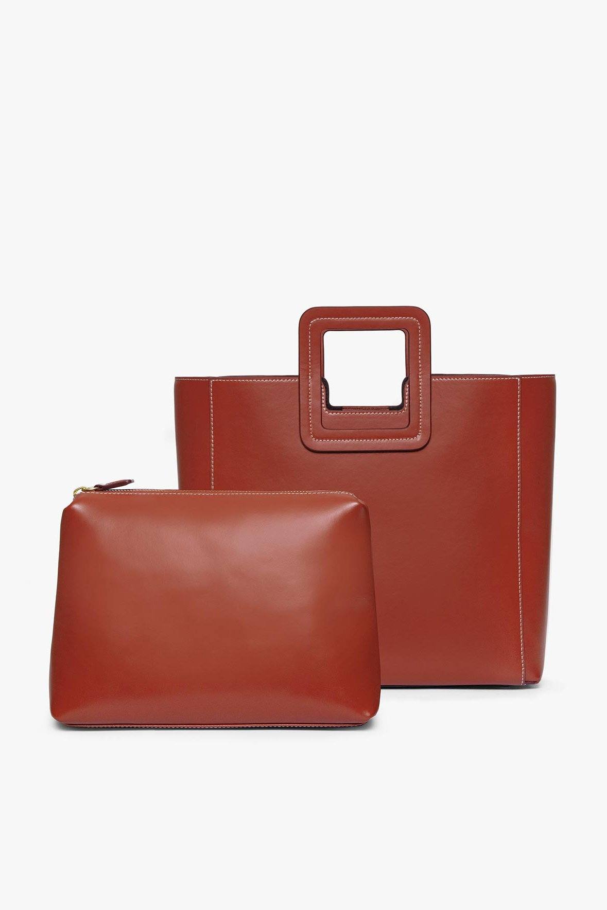 Image SHIRLEY LEATHER BAG | COGNAC 4 of 7 and Clicking this image will trigger a zoom pop-up