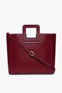 Image SHIRLEY LEATHER BAG | RASPBERRY 1 of 7