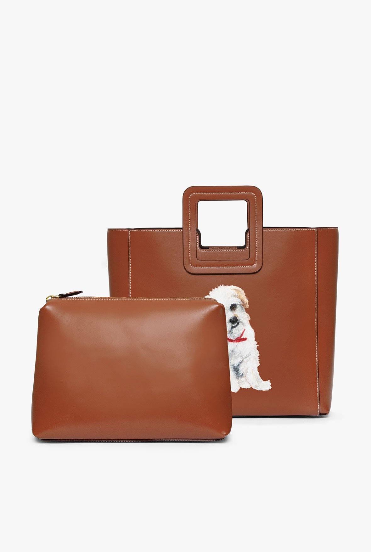 Image CUSTOM SHIRLEY LEATHER BAG | SADDLE 6 of 9 and Clicking this image will trigger a zoom pop-up