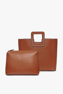 Image SHIRLEY LEATHER BAG | SADDLE 3 of 8