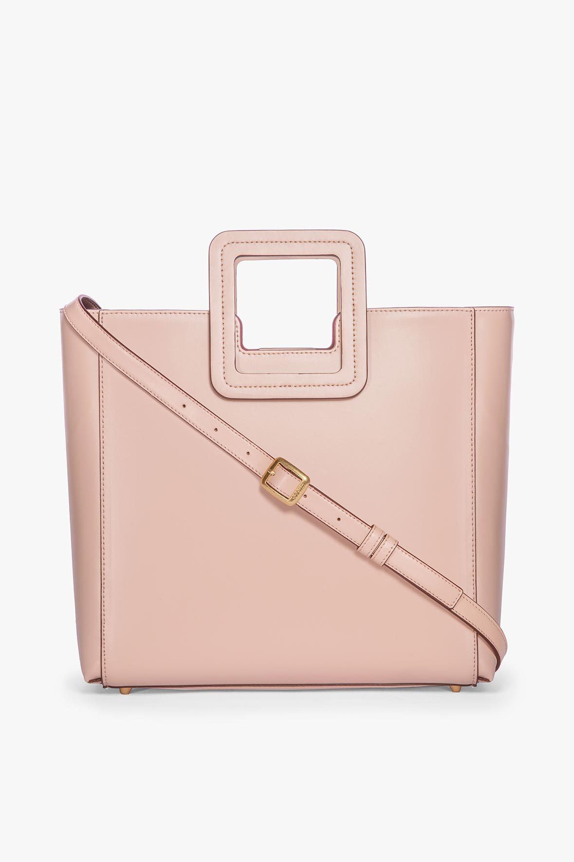 Image SHIRLEY LEATHER BAG | BLUSH 1 of 8 and Clicking this image will trigger a zoom pop-up