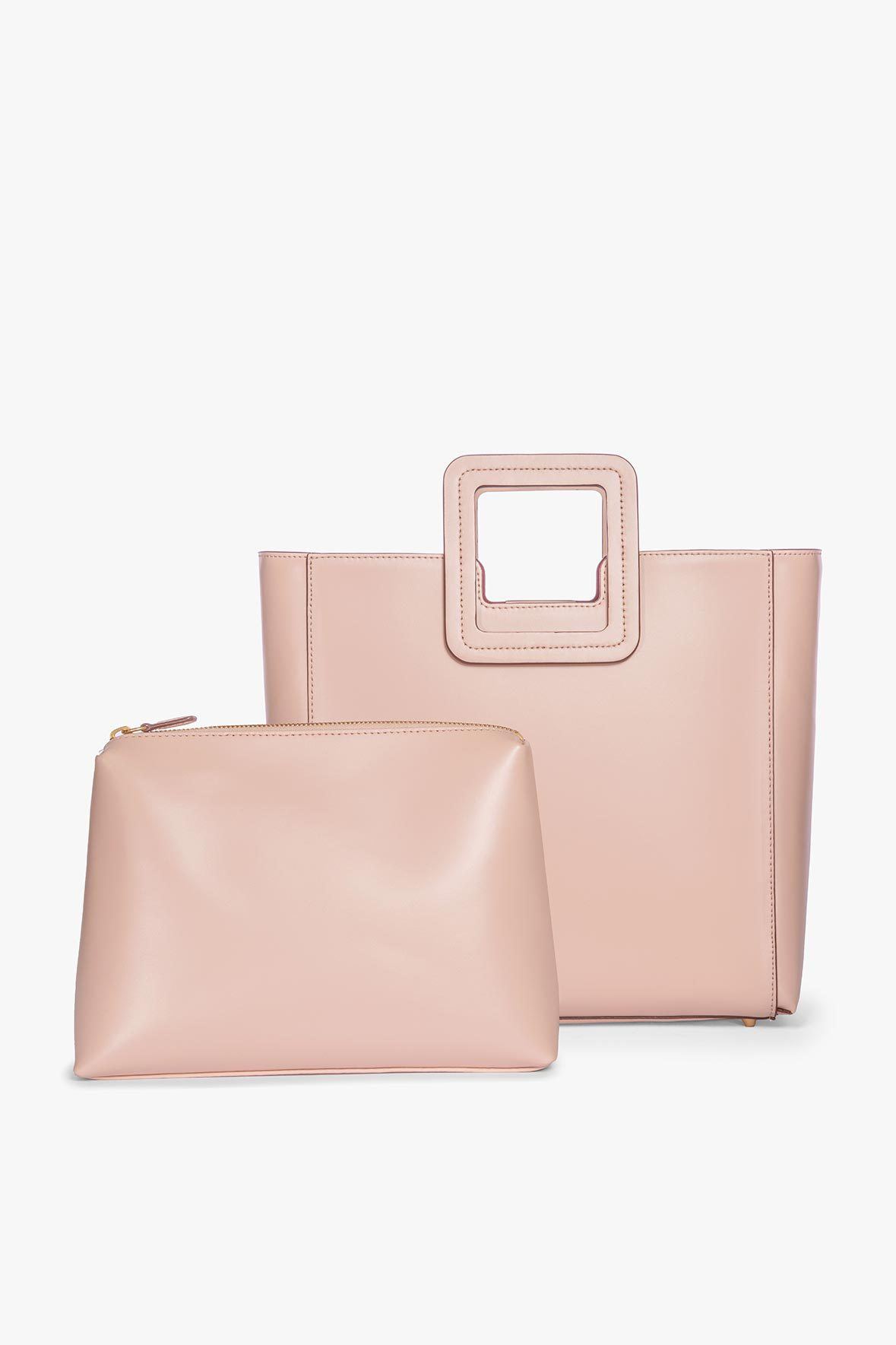 Image SHIRLEY LEATHER BAG | BLUSH 3 of 8 and Clicking this image will trigger a zoom pop-up