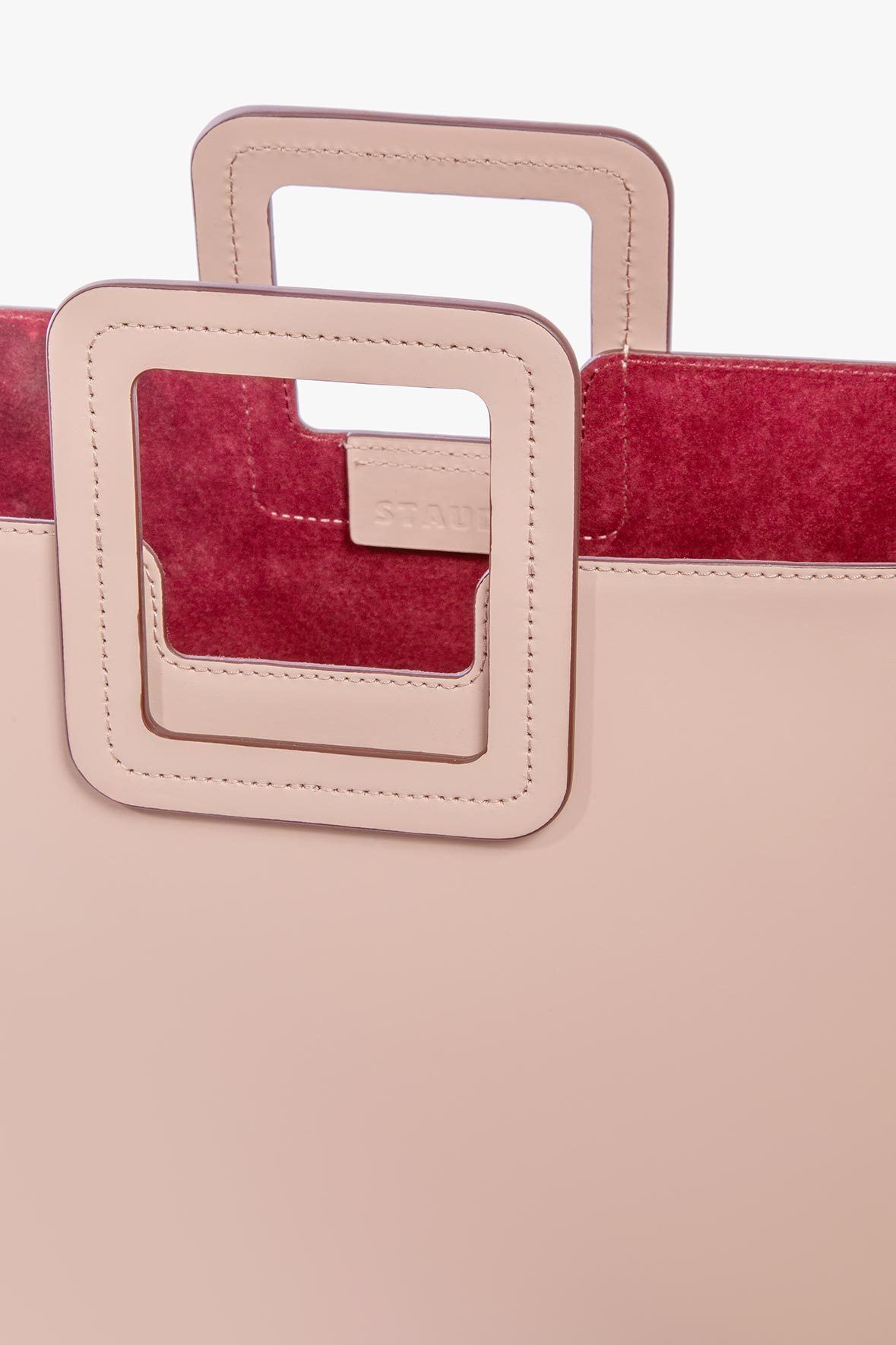 Image SHIRLEY LEATHER BAG | BLUSH 4 of 8 and Clicking this image will trigger a zoom pop-up