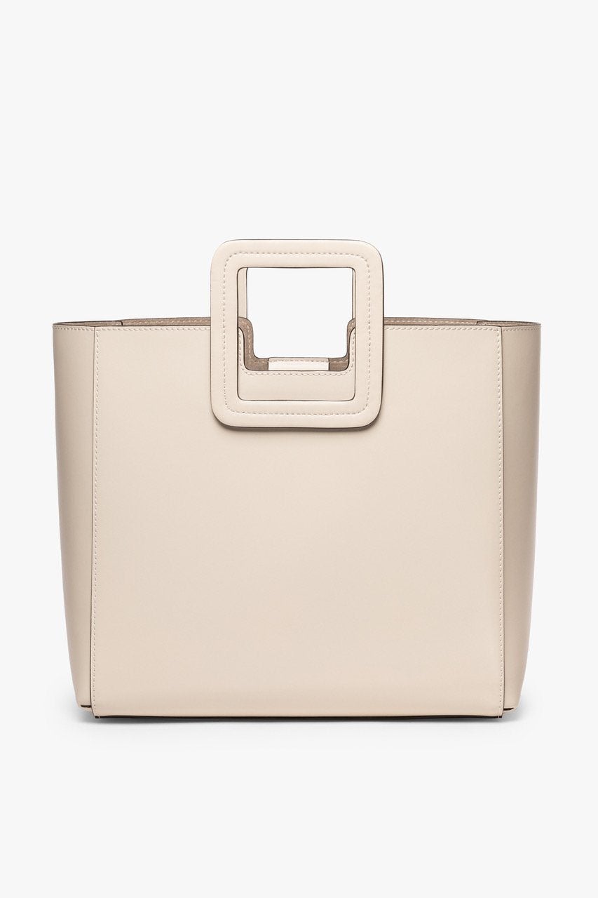 Image SHIRLEY LEATHER BAG | CREAM 4 of 9 and Clicking this image will trigger a zoom pop-up