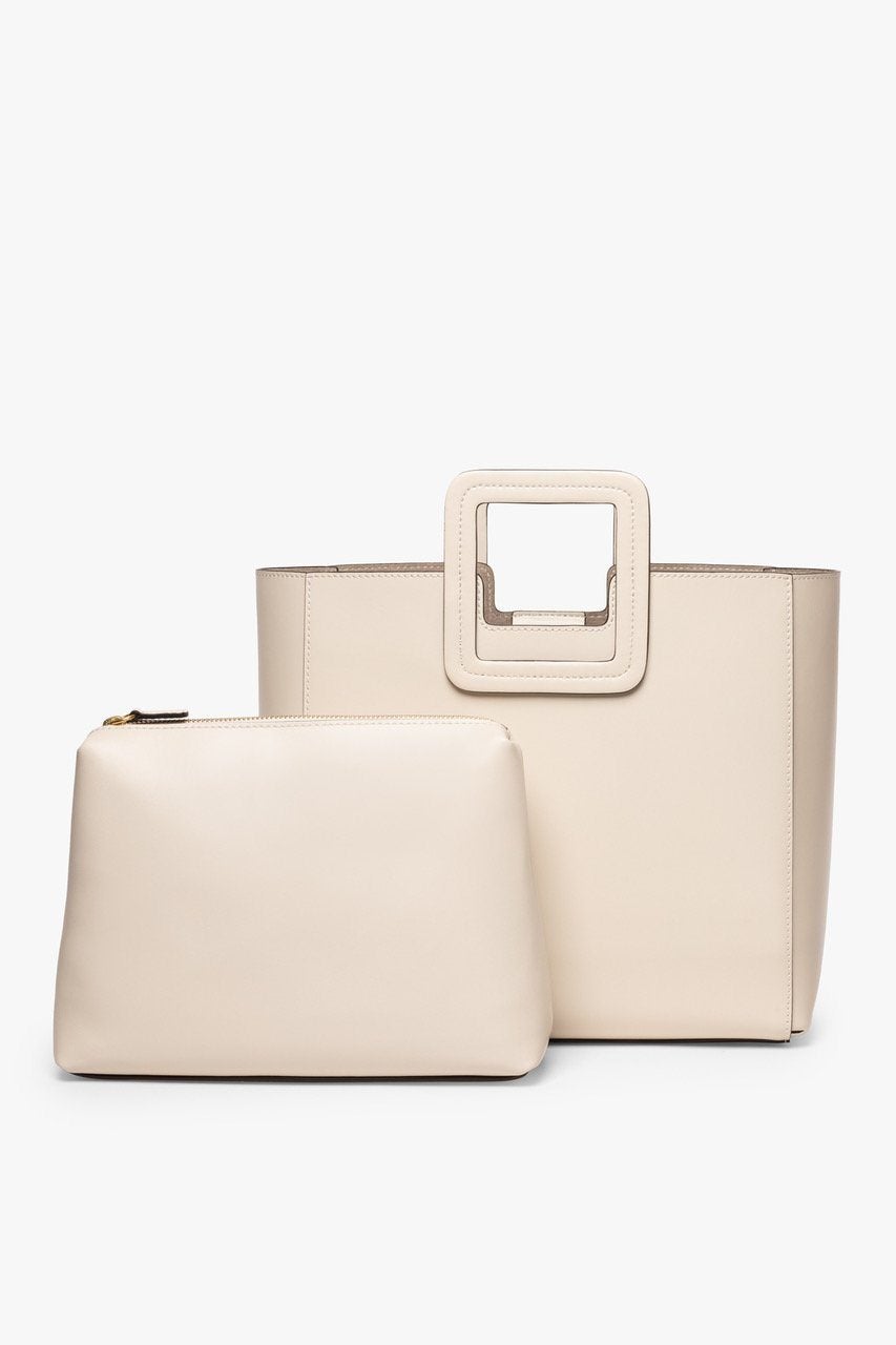 Image SHIRLEY LEATHER BAG | CREAM 3 of 9 and Clicking this image will trigger a zoom pop-up