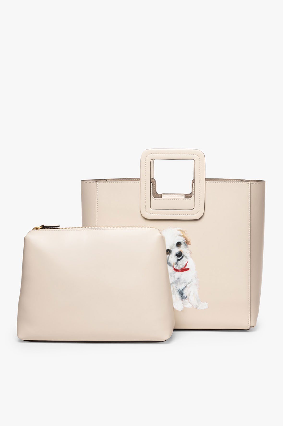 Image CUSTOM SHIRLEY LEATHER BAG | CREAM 5 of 9 and Clicking this image will trigger a zoom pop-up