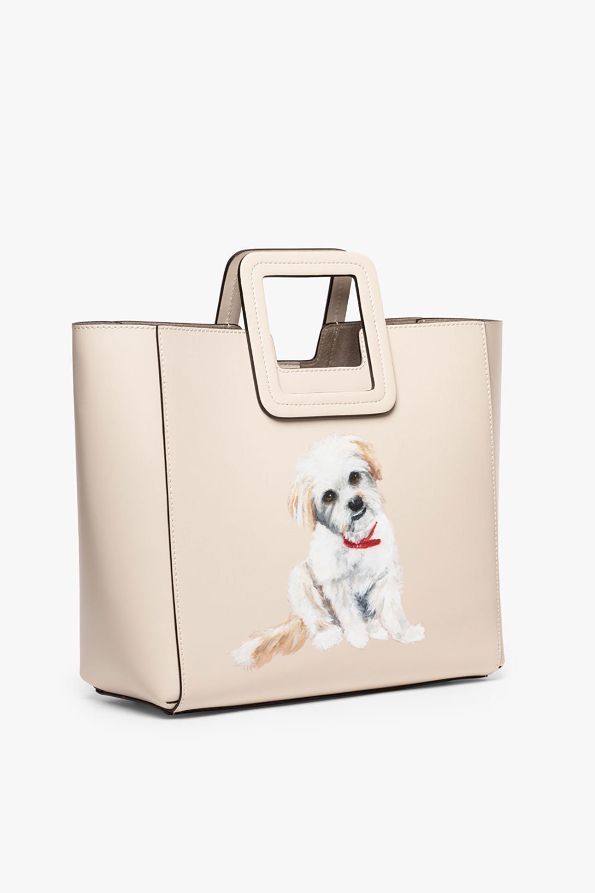 Image CUSTOM SHIRLEY LEATHER BAG | CREAM 4 of 9 and Clicking this image will trigger a zoom pop-up