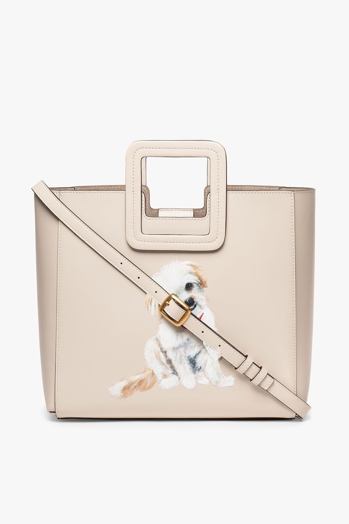 Image CUSTOM SHIRLEY LEATHER BAG | CREAM 3 of 9 and Clicking this image will trigger a zoom pop-up