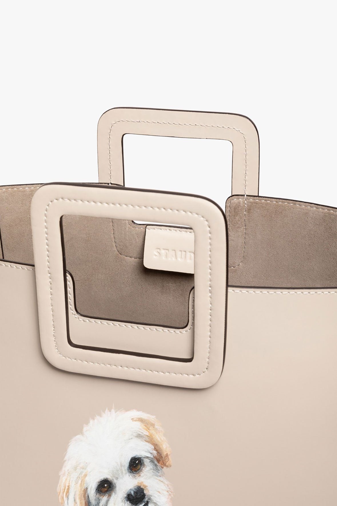 Image CUSTOM SHIRLEY LEATHER BAG | CREAM 7 of 9 and Clicking this image will trigger a zoom pop-up