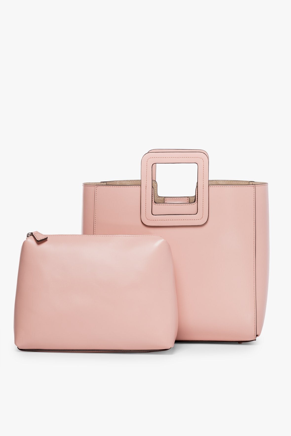 Image SHIRLEY LEATHER BAG | DARK BLUSH 5 of 6 and Clicking this image will trigger a zoom pop-up