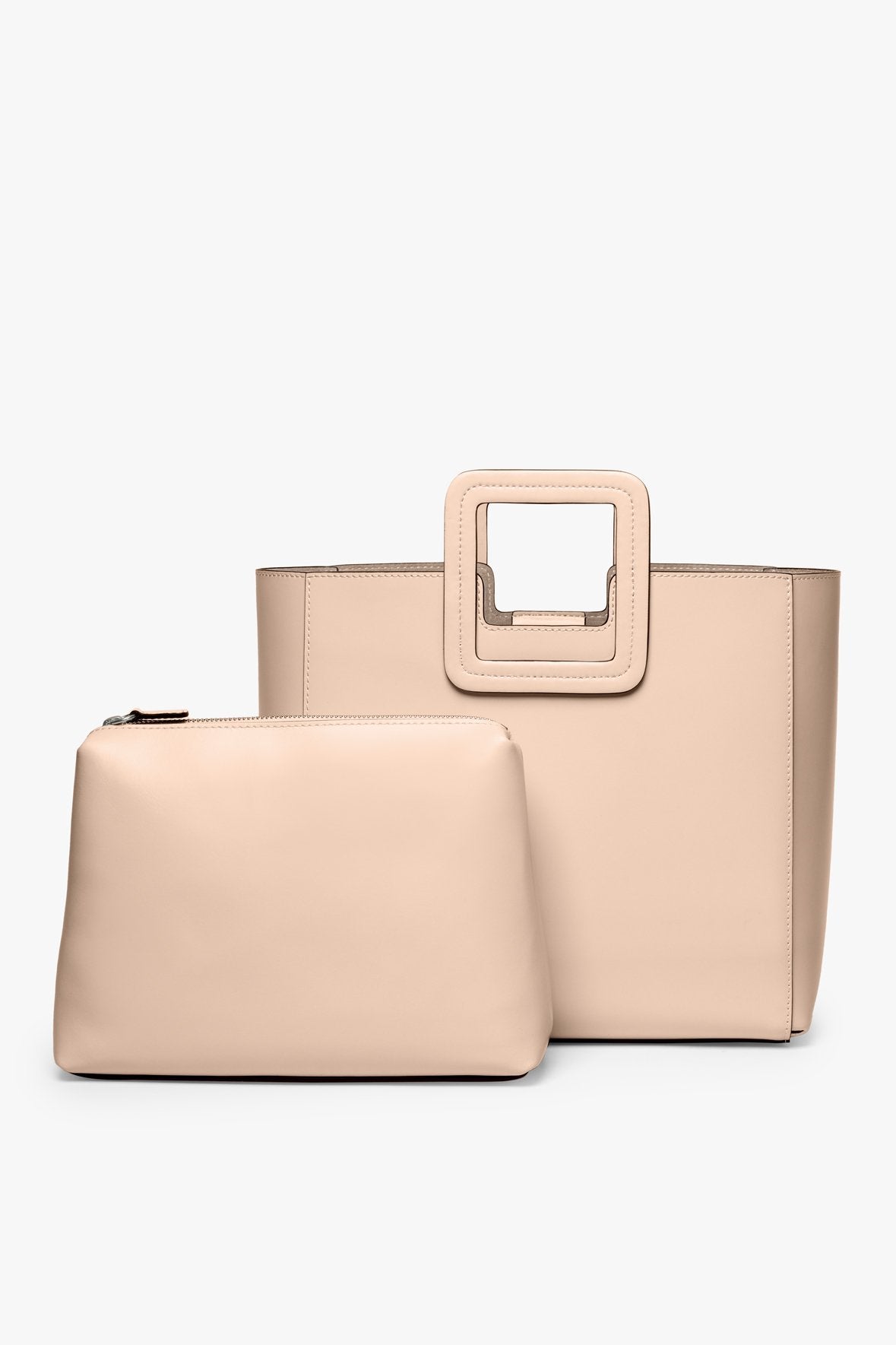 Image SHIRLEY LEATHER BAG | DUNE 5 of 6 and Clicking this image will trigger a zoom pop-up