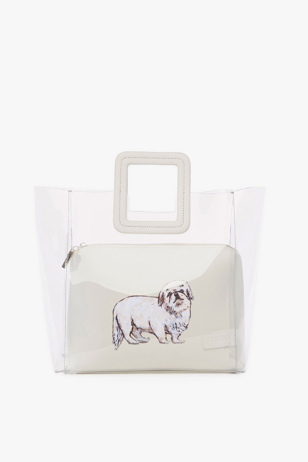 Image CUSTOM SHIRLEY BAG | CLEAR WHITE 1 of 7 and Clicking this image will trigger a zoom pop-up