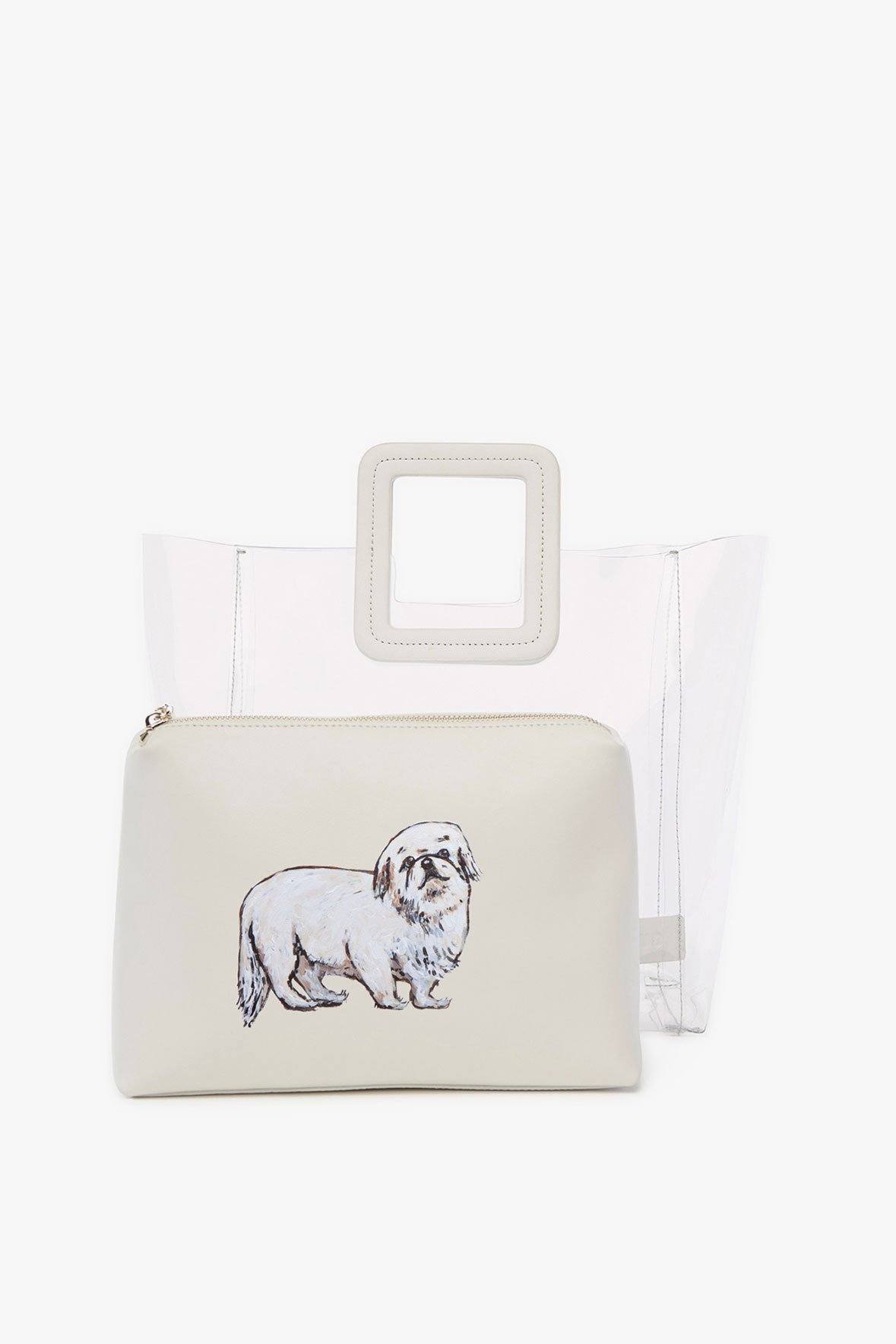 Image CUSTOM SHIRLEY BAG | CLEAR WHITE 4 of 7 and Clicking this image will trigger a zoom pop-up