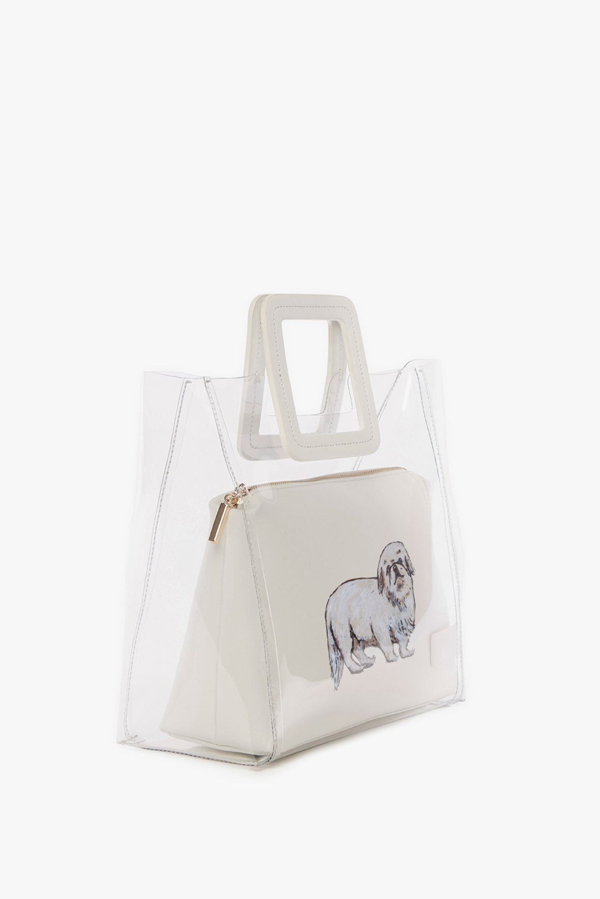 Image CUSTOM SHIRLEY BAG | CLEAR WHITE 5 of 7 and Clicking this image will trigger a zoom pop-up