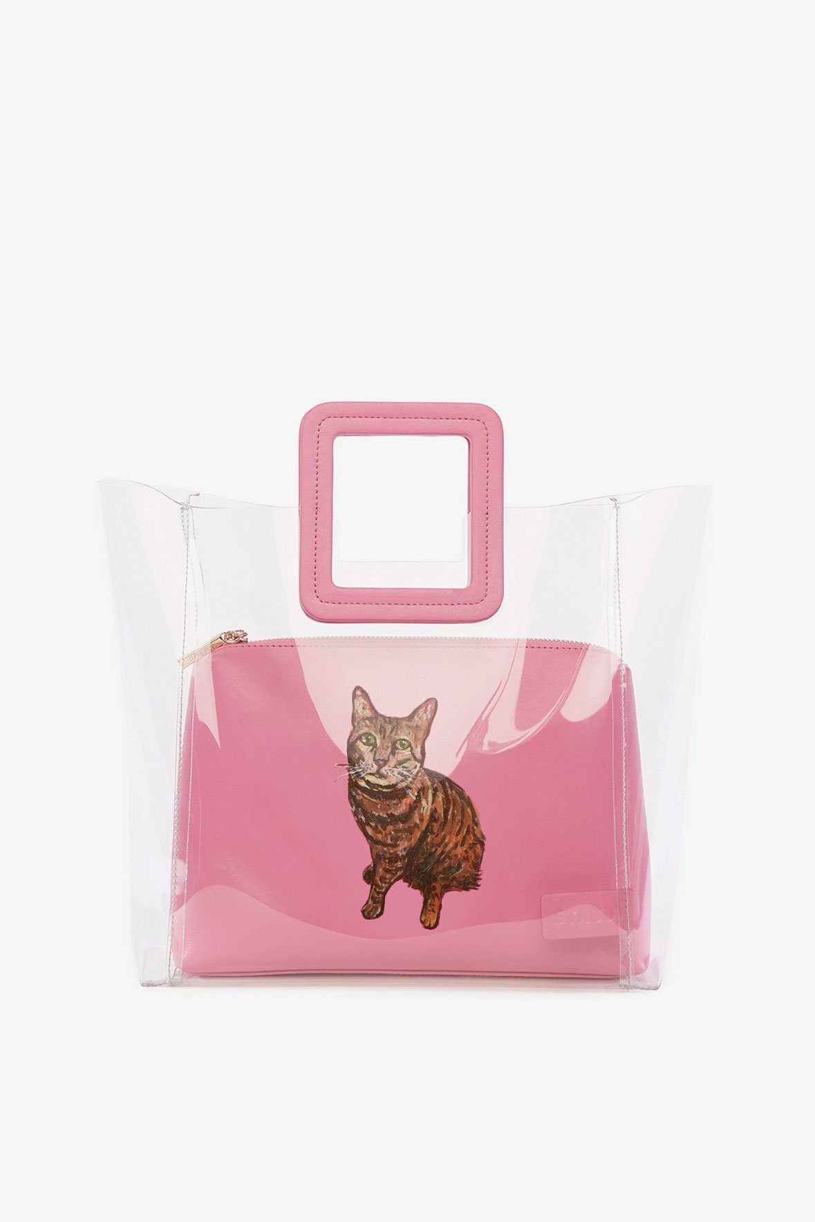 Image CUSTOM SHIRLEY BAG | CLEAR PINK 1 of 7 and Clicking this image will trigger a zoom pop-up