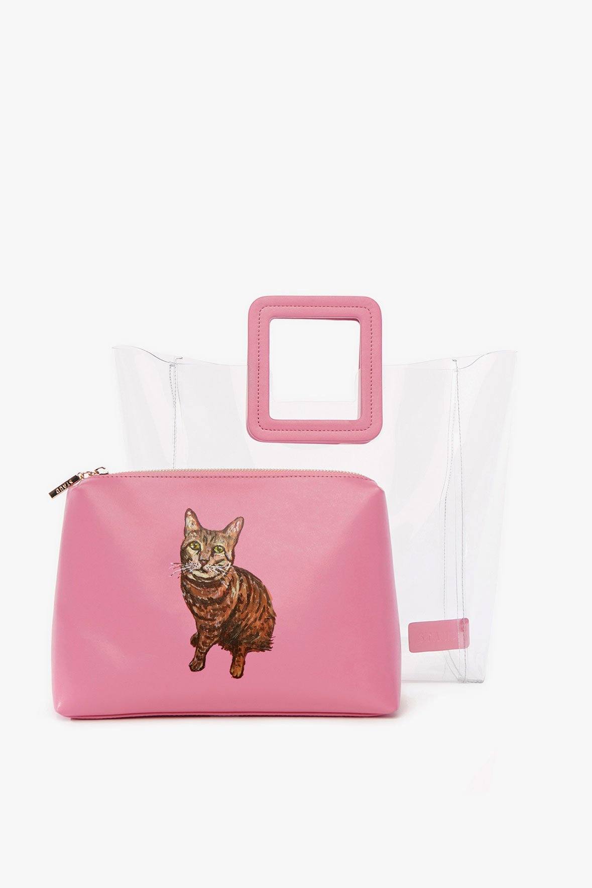 Image CUSTOM SHIRLEY BAG | CLEAR PINK 4 of 7 and Clicking this image will trigger a zoom pop-up