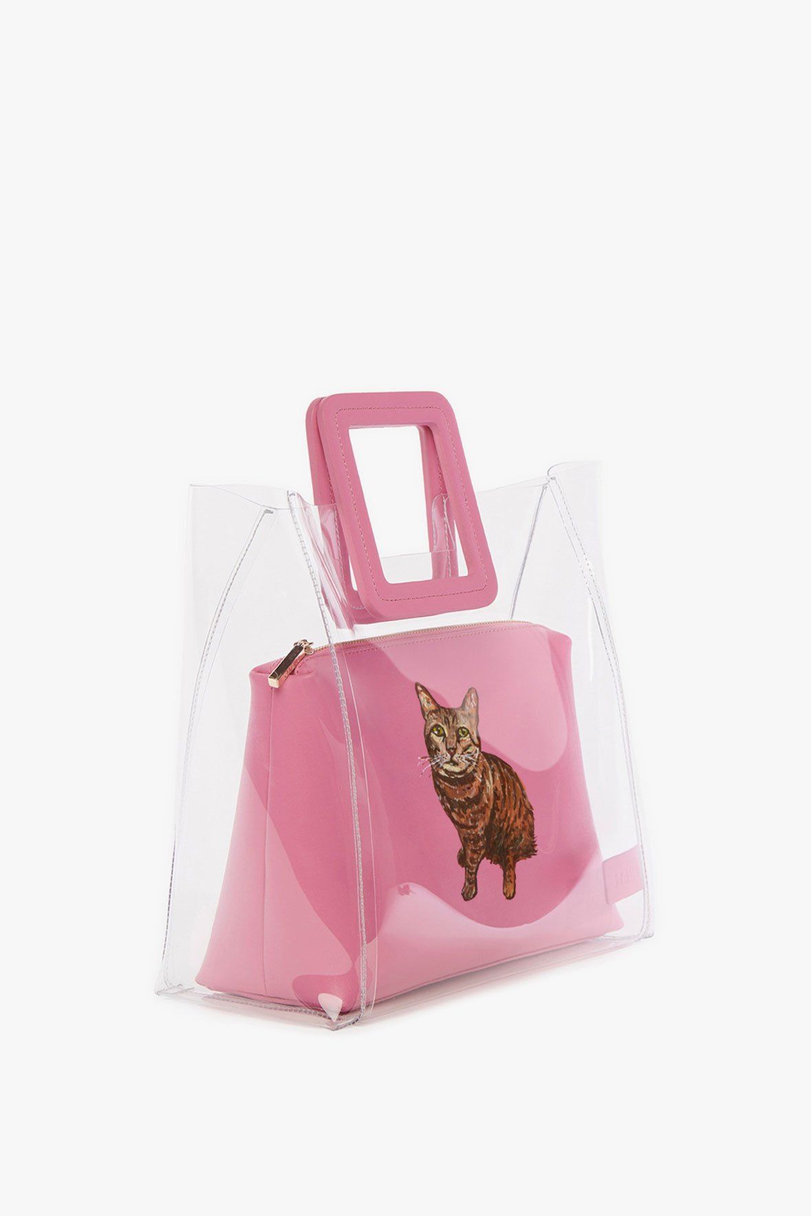 Image CUSTOM SHIRLEY BAG | CLEAR PINK 5 of 7 and Clicking this image will trigger a zoom pop-up