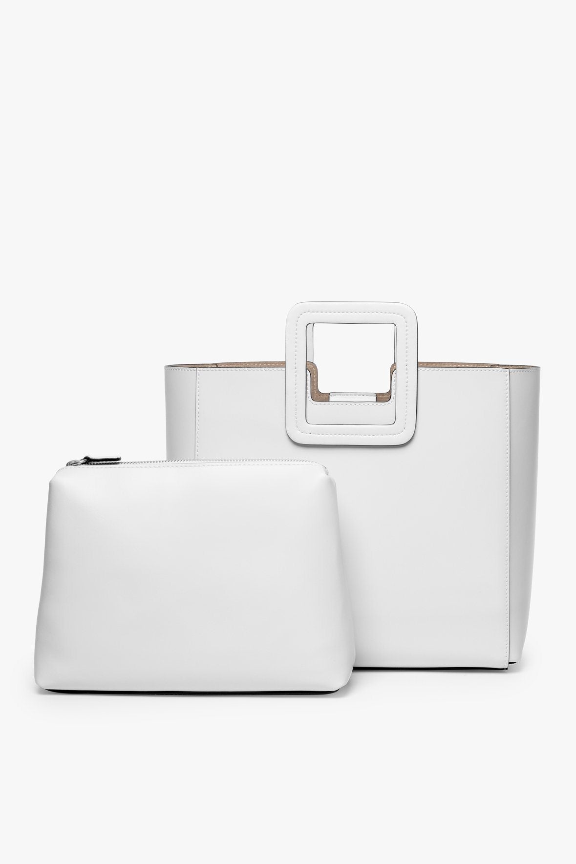 Image SHIRLEY LEATHER BAG | FRESH WHITE 6 of 7 and Clicking this image will trigger a zoom pop-up