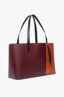 Image SHOKO TOTE BAG | BORDEAUX RUST BLACK 3 of 9