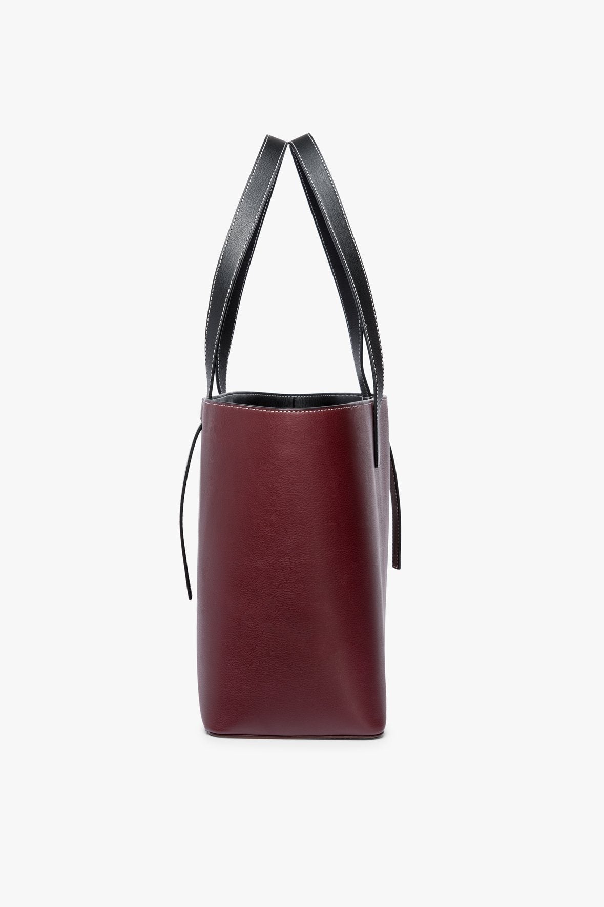 Image SHOKO TOTE BAG | BORDEAUX RUST BLACK 4 of 9 and Clicking this image will trigger a zoom pop-up