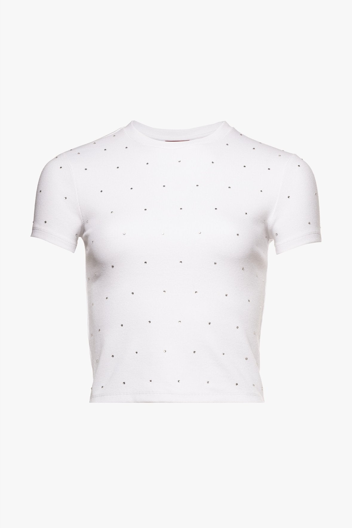 Image SIENNA RHINESTONE TEE | WHITE 8 of 8 and Clicking this image will trigger a zoom pop-up