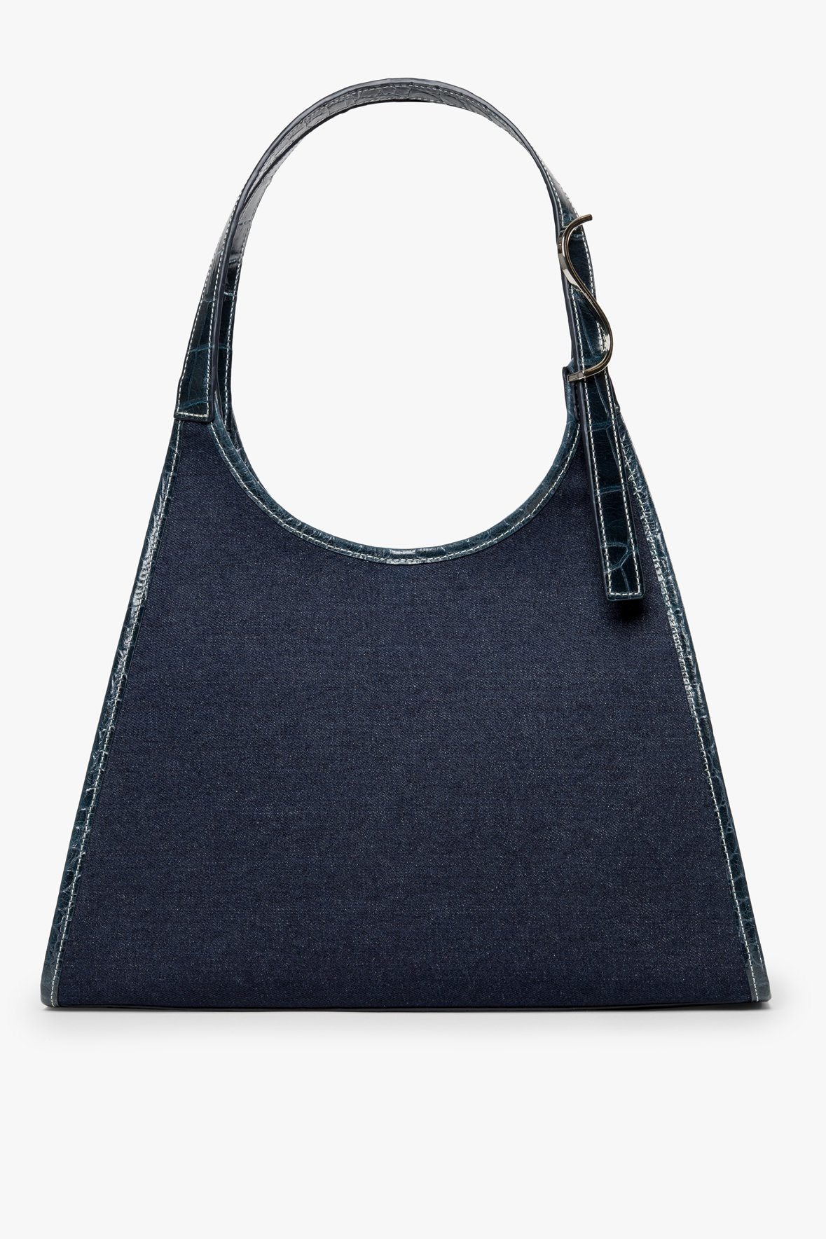 Image SOFT REY DENIM TOTE BAG | DENIM BLUE MIDNIGHT 1 of 7 and Clicking this image will trigger a zoom pop-up