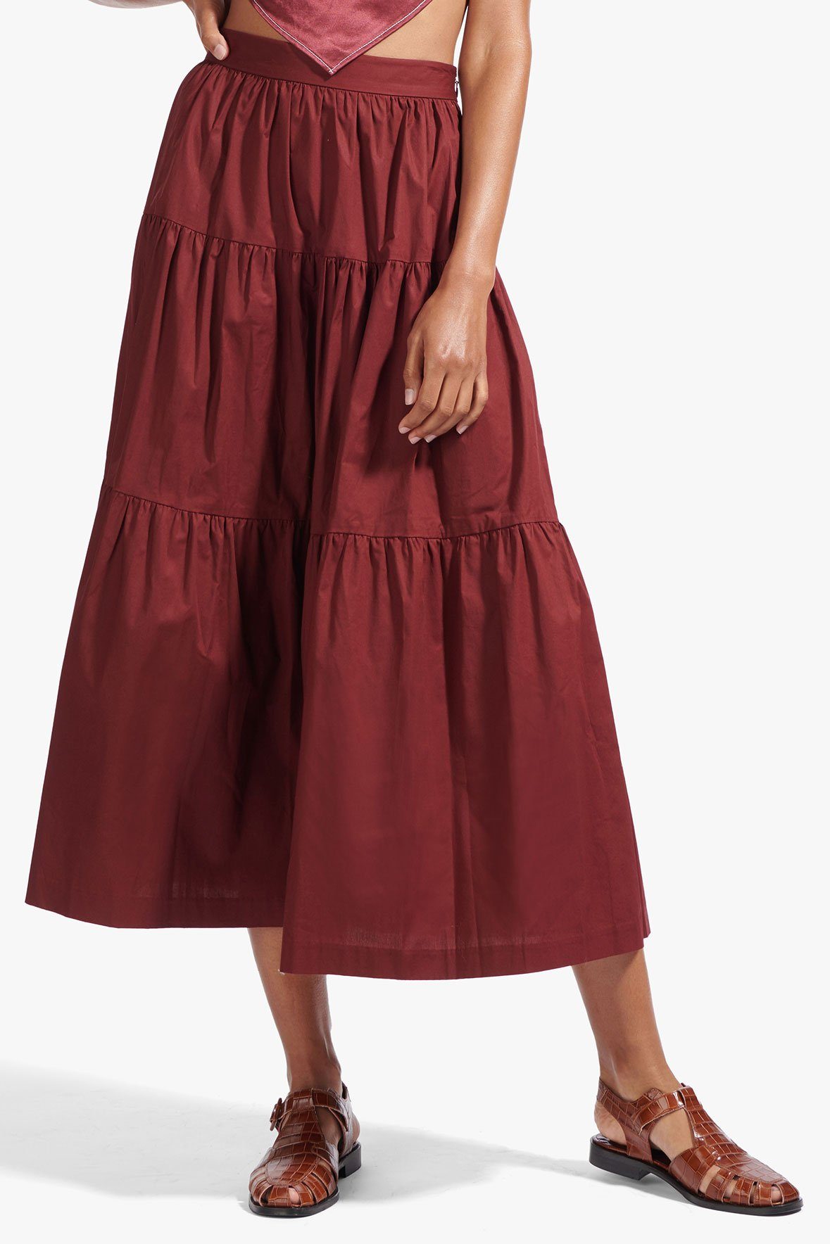 Image SEA SKIRT | TAWNY PORT 3 of 6 and Clicking this image will trigger a zoom pop-up