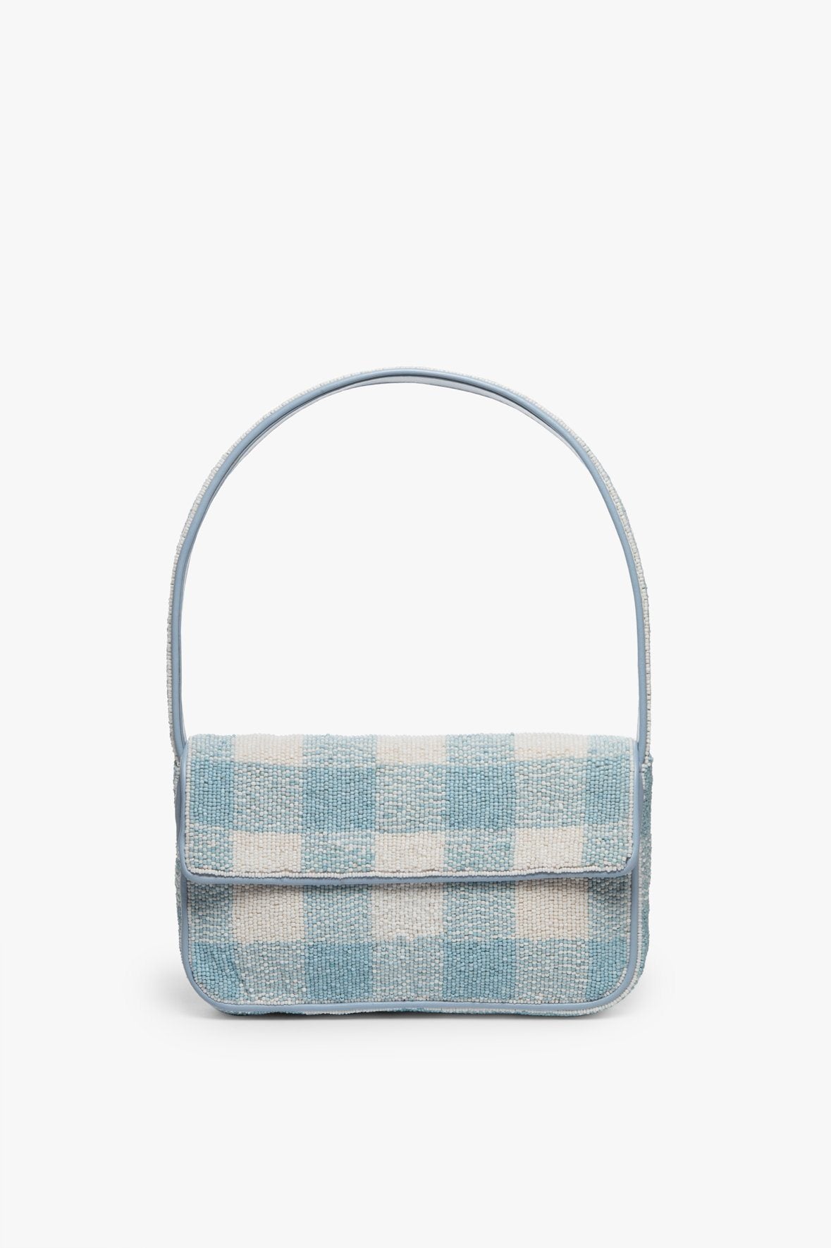 Image TOMMY BEADED BAG | ARCTIC BLUE WHITE 1 of 9 and Clicking this image will trigger a zoom pop-up