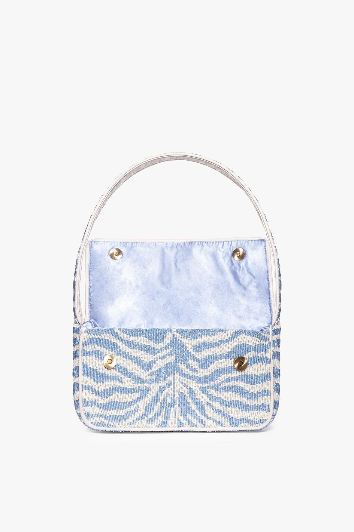 Image TOMMY BEADED BAG | LIGHT BLUE CREAM 4 of 10 and Clicking this image will trigger a zoom pop-up