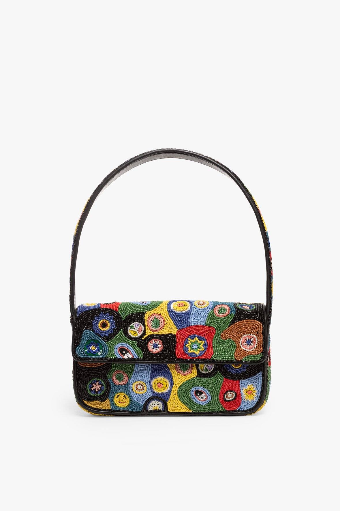 Image TOMMY BEADED BAG | BLACK MILLEFIORI 1 of 10 and Clicking this image will trigger a zoom pop-up