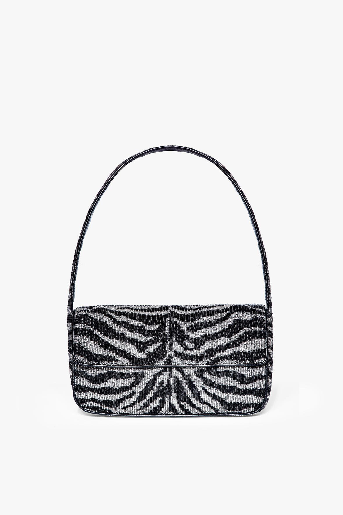 Image TOMMY BEADED BAG | BLACK WHITE 1 of 10 and Clicking this image will trigger a zoom pop-up