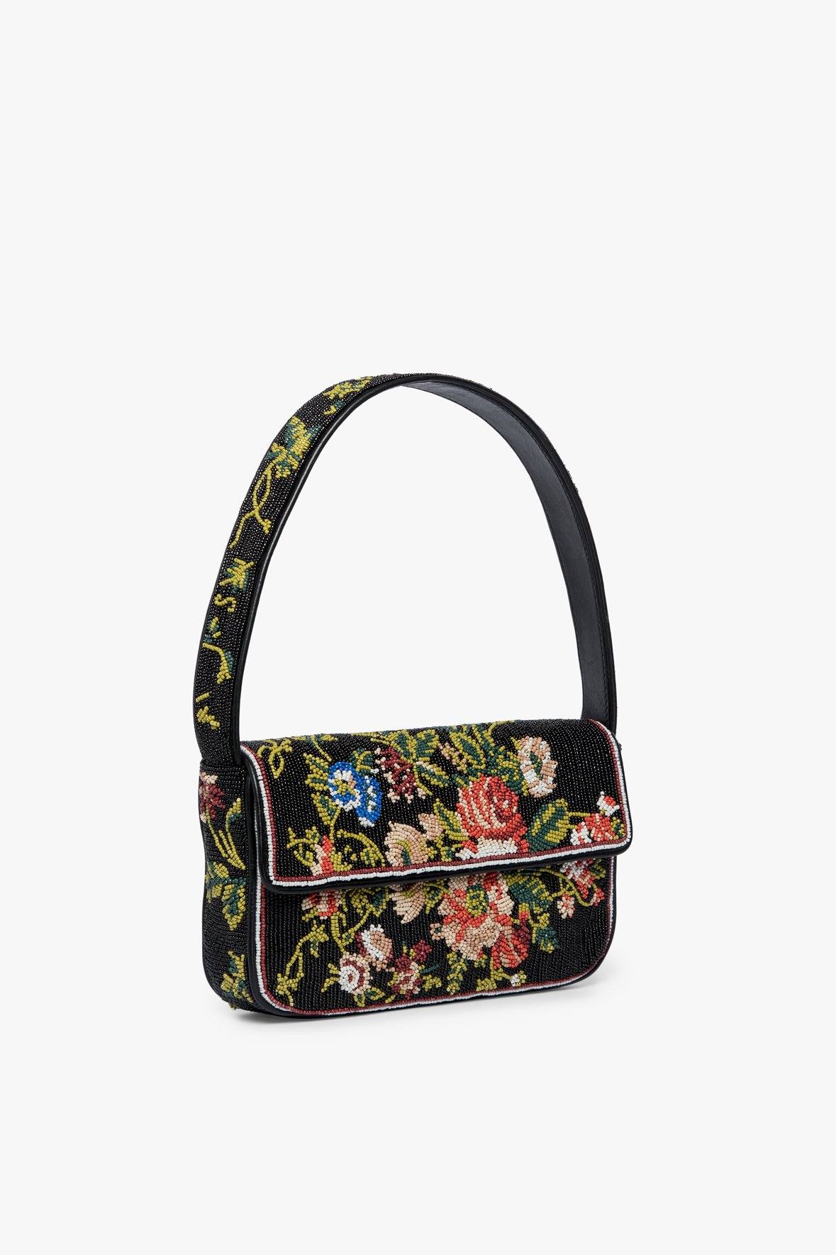 Image TOMMY BEADED BAG | BLACK FLORAL 3 of 9 and Clicking this image will trigger a zoom pop-up