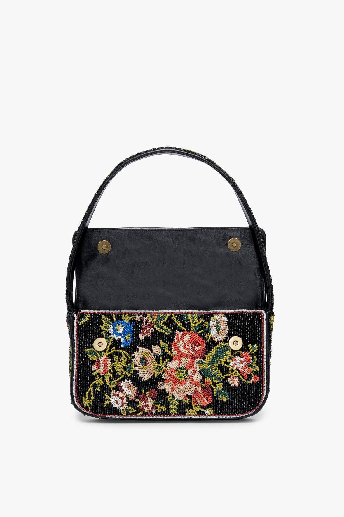 Image TOMMY BEADED BAG | BLACK FLORAL 7 of 9 and Clicking this image will trigger a zoom pop-up