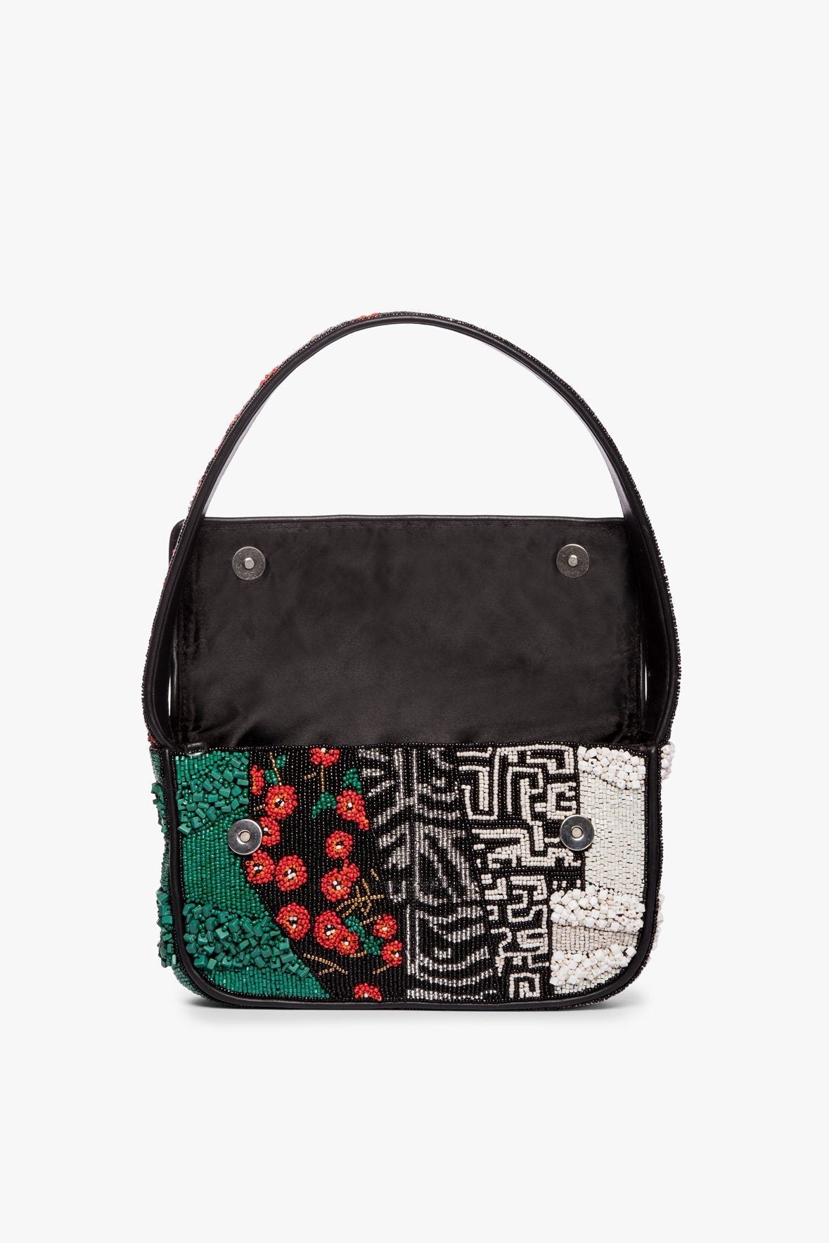 Image TOMMY BEADED BAG | BLACK PATCHWORK 7 of 8 and Clicking this image will trigger a zoom pop-up