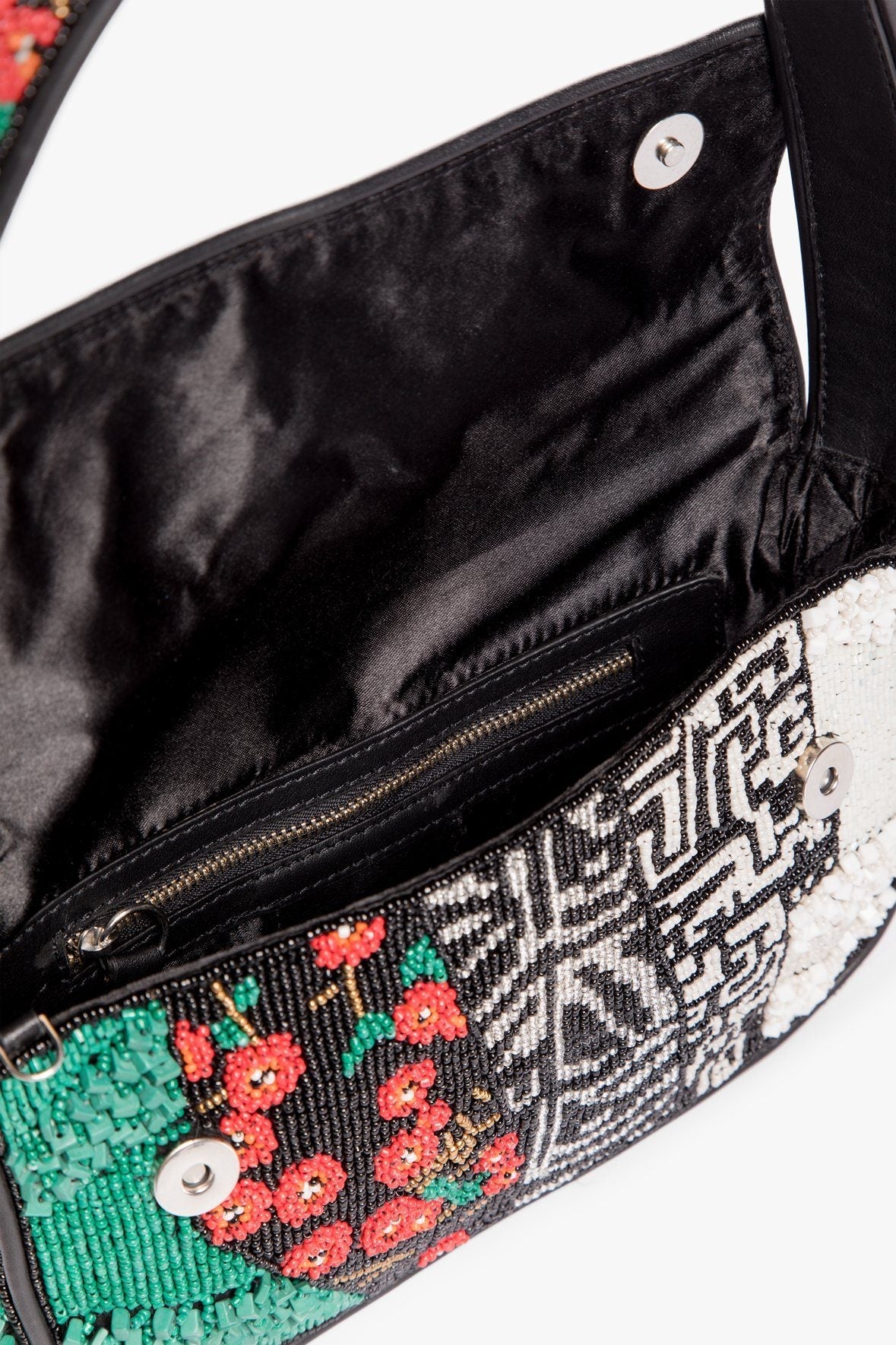 Image TOMMY BEADED BAG | BLACK PATCHWORK 8 of 8 and Clicking this image will trigger a zoom pop-up