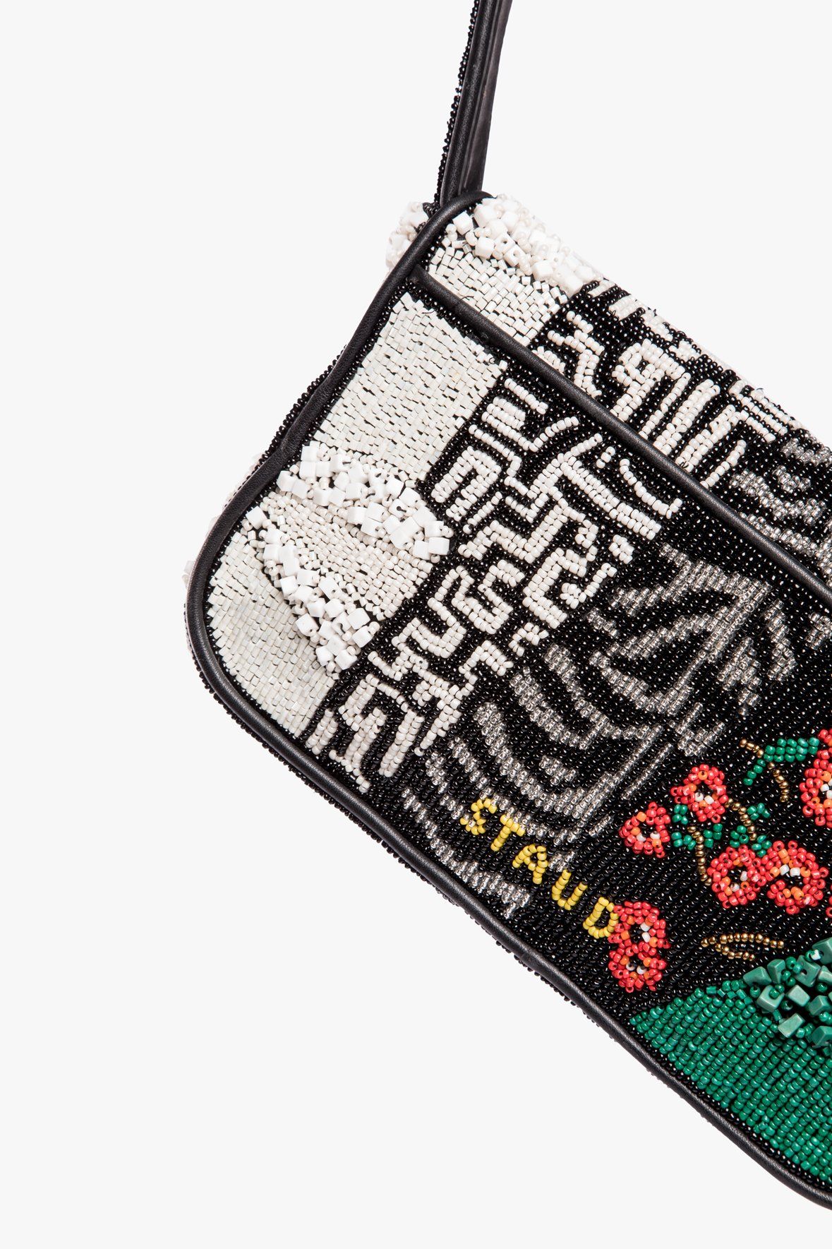 Image TOMMY BEADED BAG | BLACK PATCHWORK 6 of 8 and Clicking this image will trigger a zoom pop-up