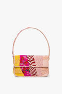 Image TOMMY BEADED BAG | PINK PATCHWORK 1 of 8