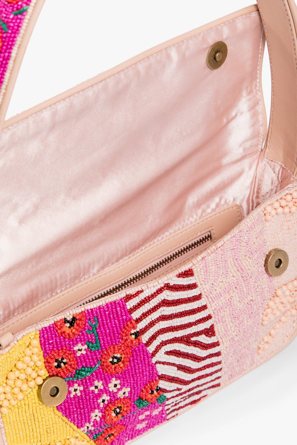 Image TOMMY BEADED BAG | PINK PATCHWORK 7 of 8 and Clicking this image will trigger a zoom pop-up