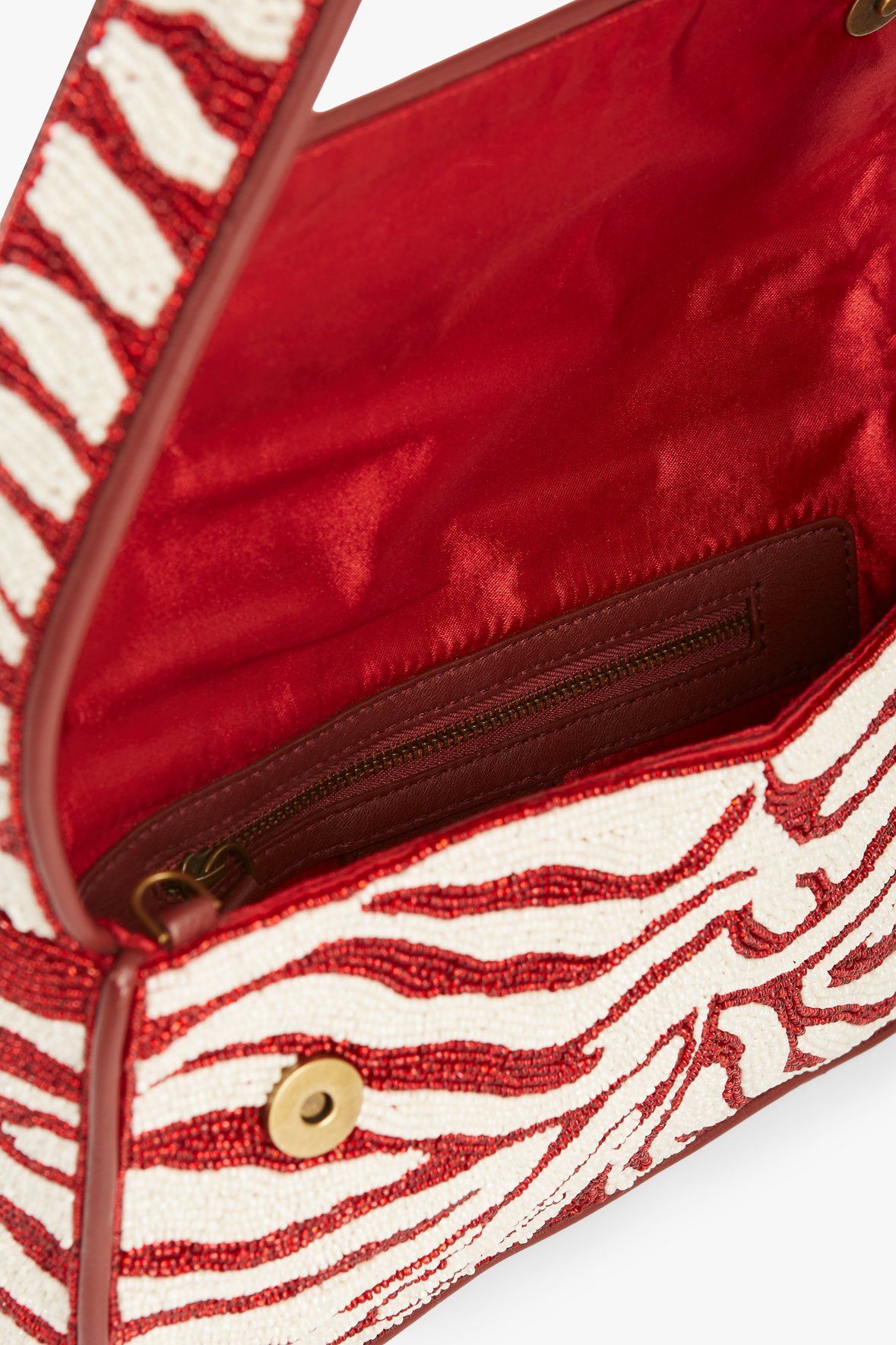 Image TOMMY BEADED BAG | SCARLET WHITE 8 of 10 and Clicking this image will trigger a zoom pop-up