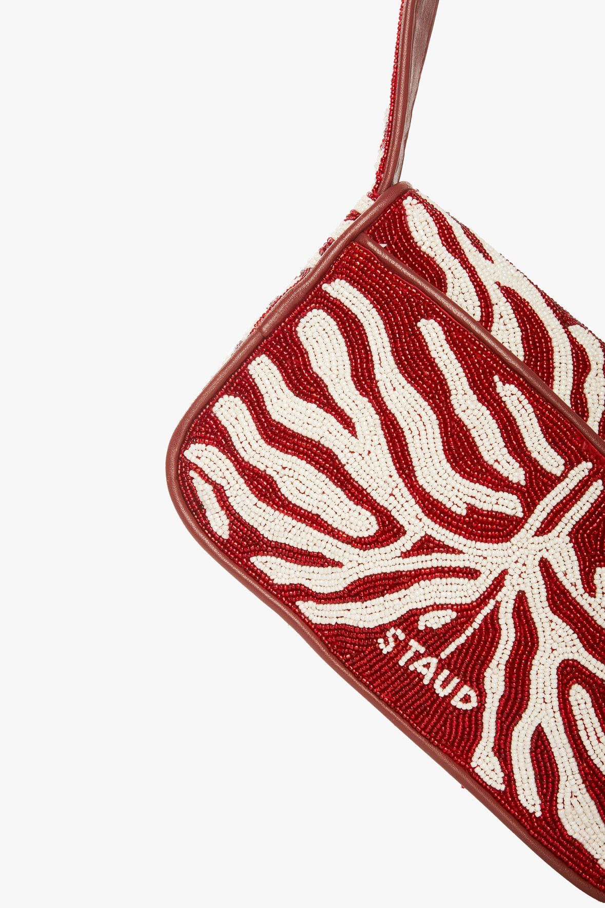 Image TOMMY BEADED BAG | SCARLET WHITE 9 of 10 and Clicking this image will trigger a zoom pop-up