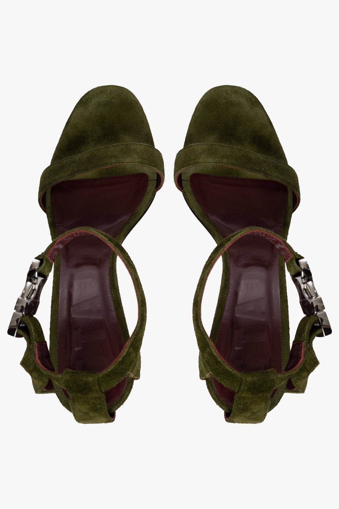 Image VIVA HEEL | OLIVE SUEDE 6 of 6 and Clicking this image will trigger a zoom pop-up