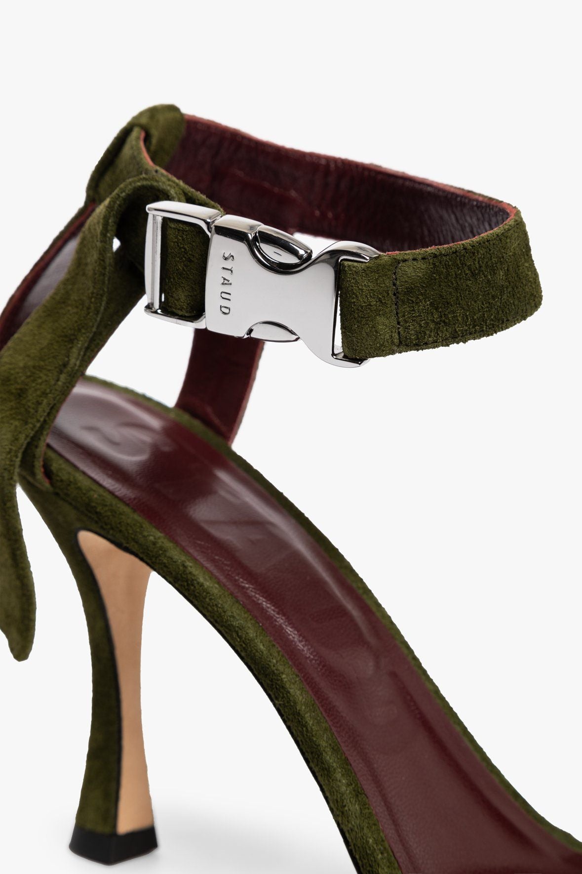 Image VIVA HEEL | OLIVE SUEDE 5 of 6 and Clicking this image will trigger a zoom pop-up