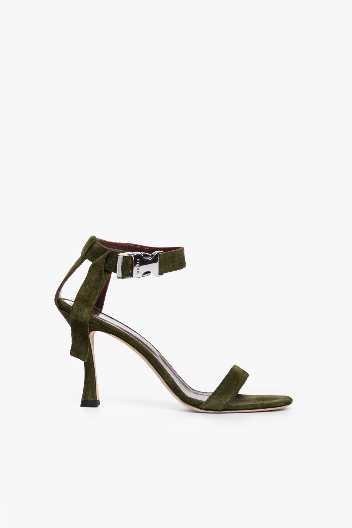 Image VIVA HEEL | OLIVE SUEDE 4 of 6 and Clicking this image will trigger a zoom pop-up