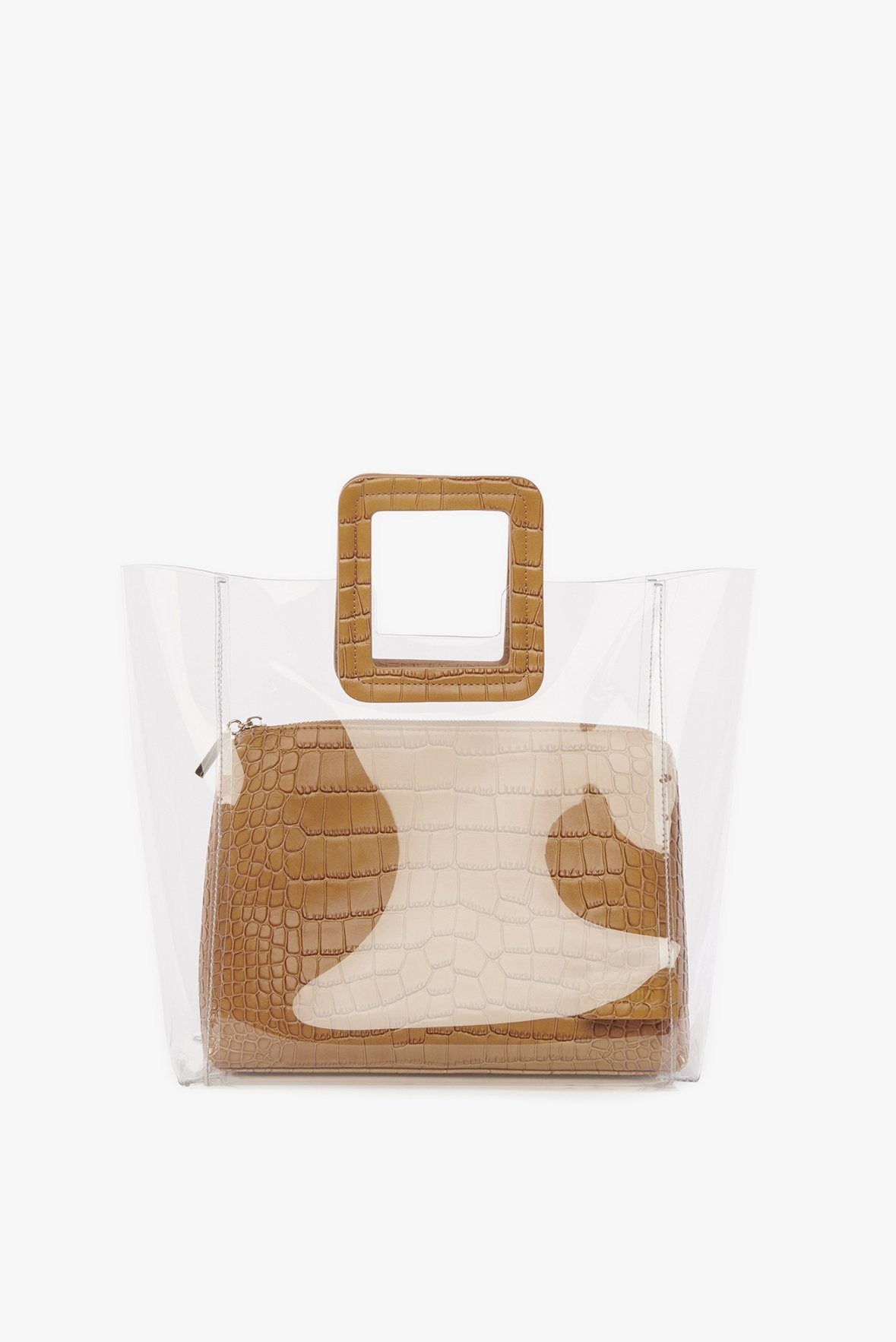 Image Shirley Bag | Tan Croc Embossed 1 of 7 and Clicking this image will trigger a zoom pop-up