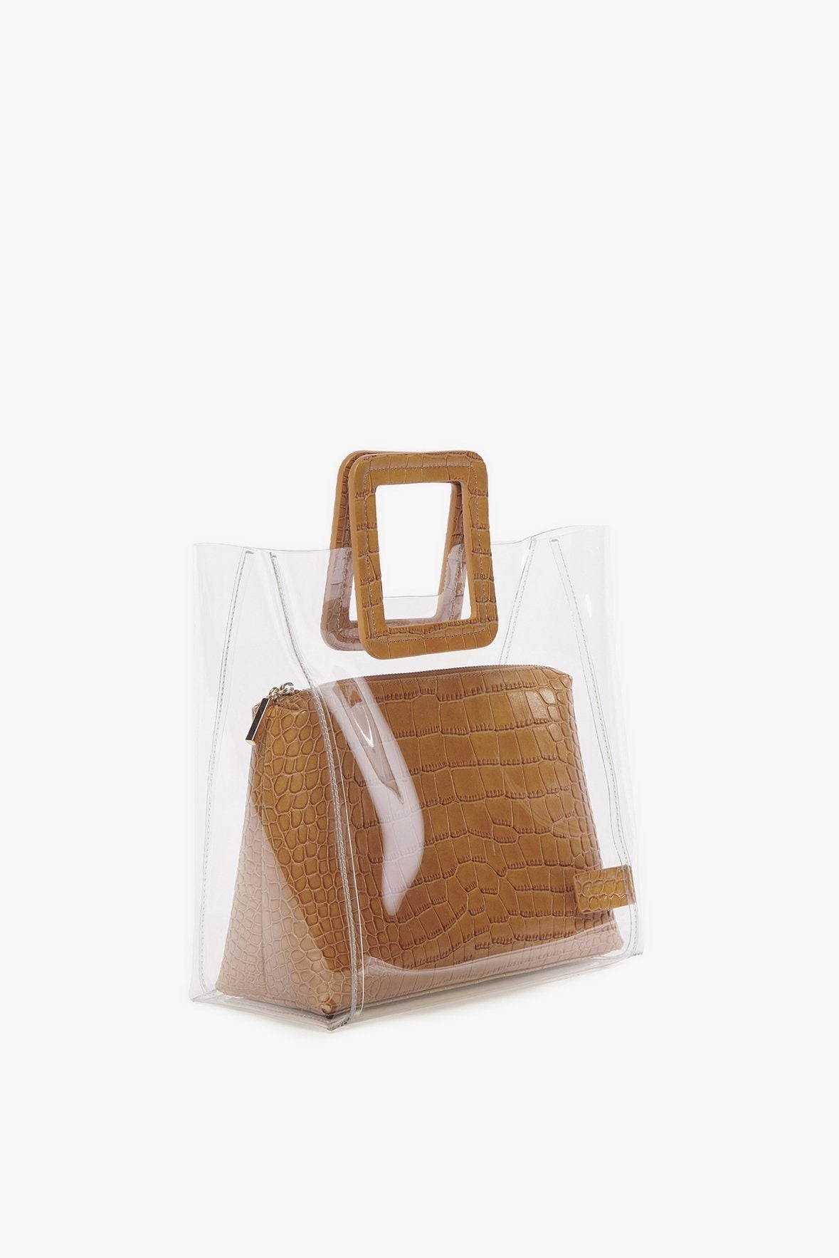 Image Shirley Bag | Tan Croc Embossed 4 of 7 and Clicking this image will trigger a zoom pop-up