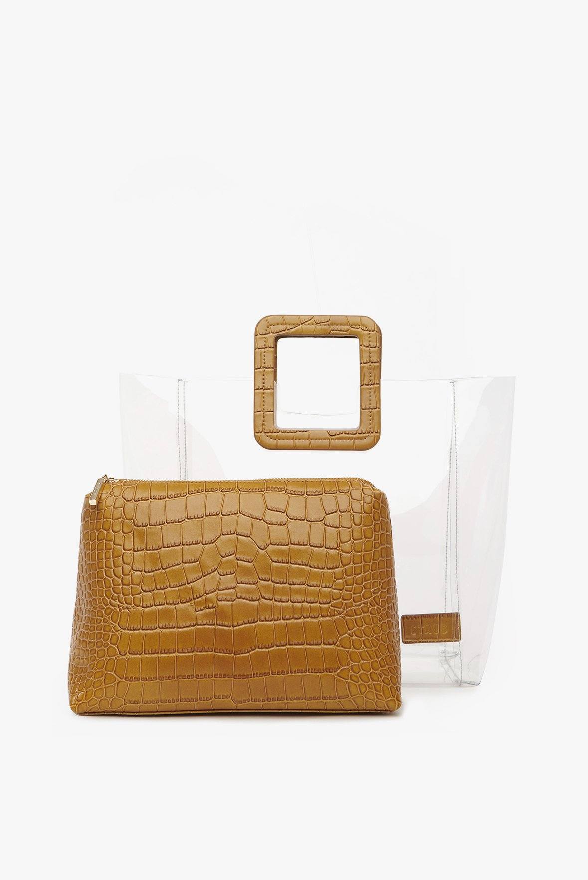 Image Shirley Bag | Tan Croc Embossed 3 of 7 and Clicking this image will trigger a zoom pop-up