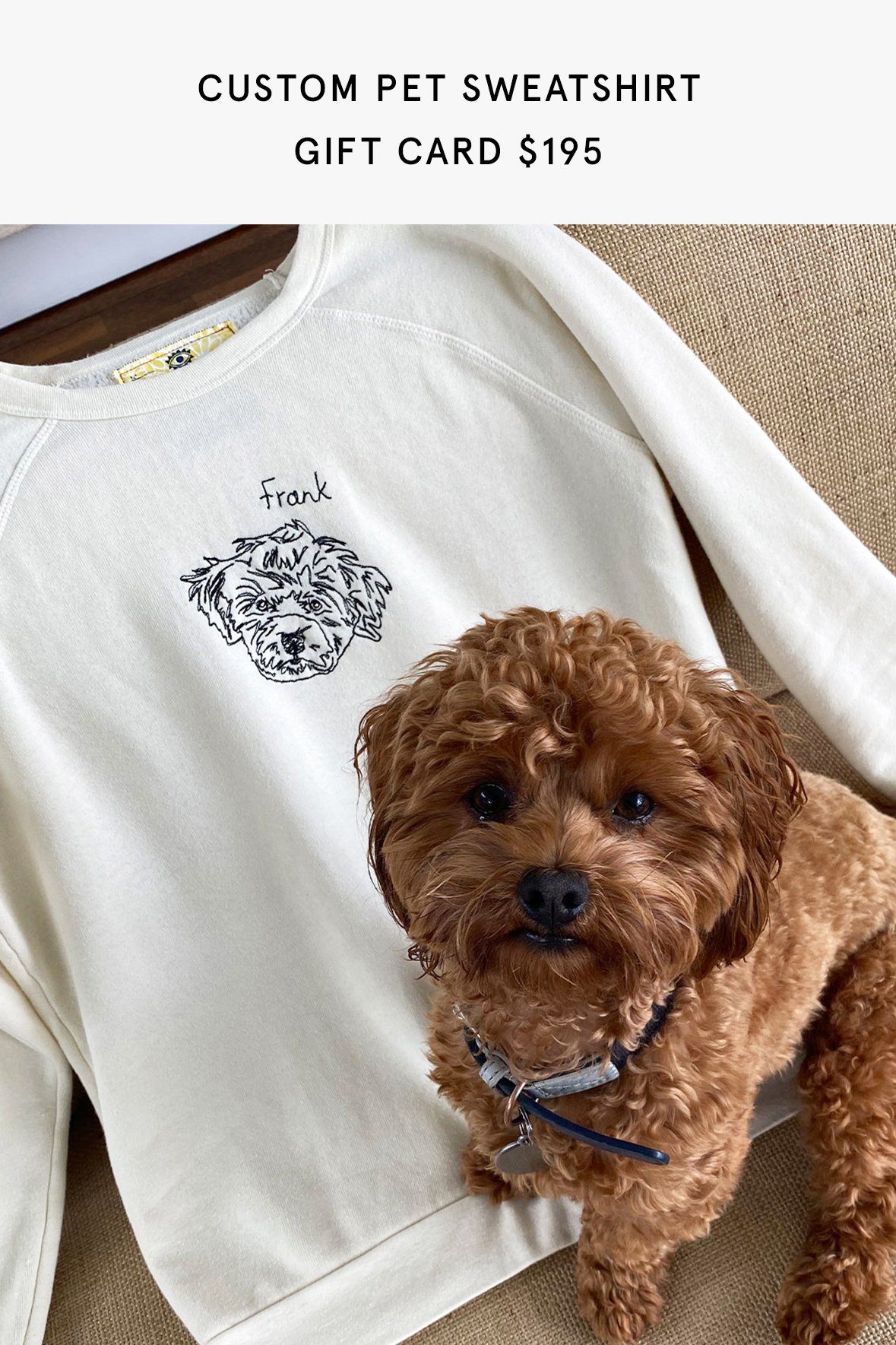 Image CUSTOM PET SWEATSHIRT GIFT CARD 1 of 7 and Clicking this image will trigger a zoom pop-up