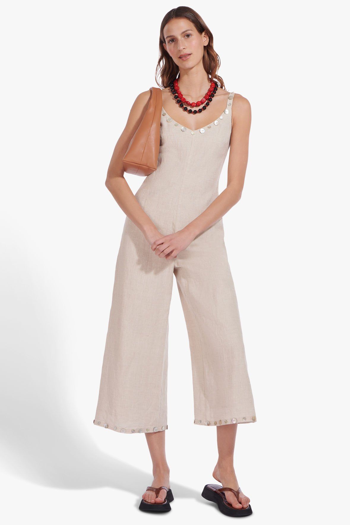 Image PHOENIX JUMPSUIT | NATURAL 5 of 10 and Clicking this image will trigger a zoom pop-up